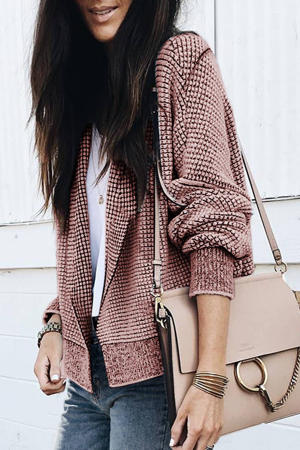 Contrast Cozy Cardigan