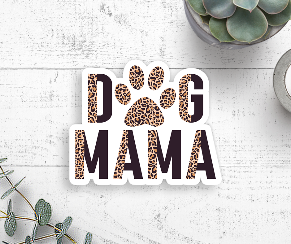 Dog Mama Vinyl Sticker