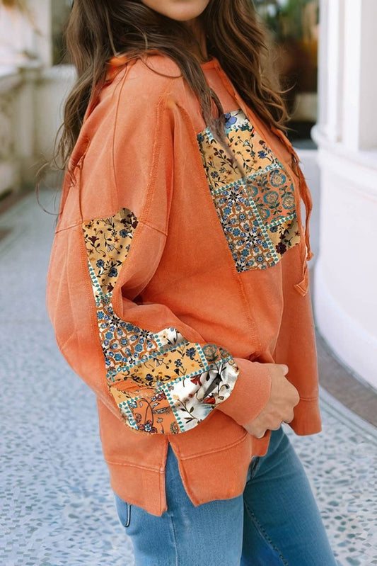 Floral Patchwork Hoodie