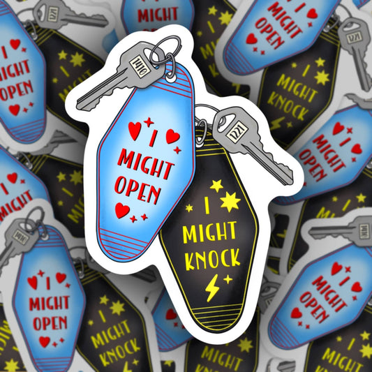 I might open/knock, HR sticker