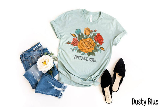 Vintage Soul Dusty Blue Tee