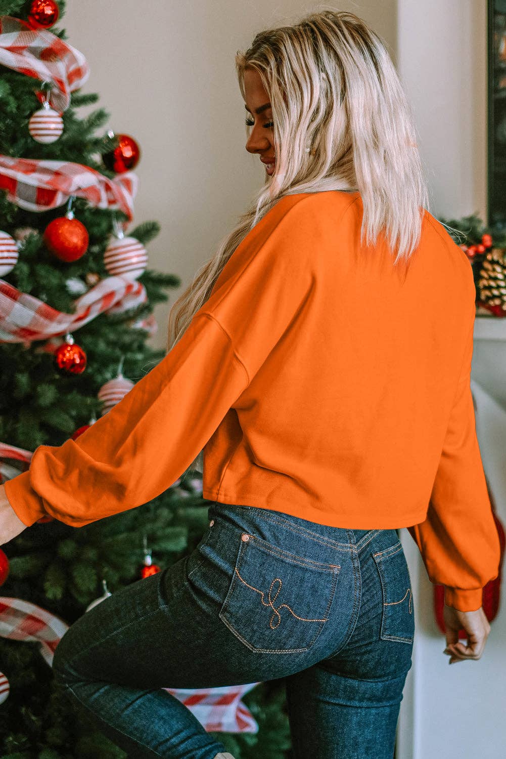 Game Day Slit Neck Sweatshirt