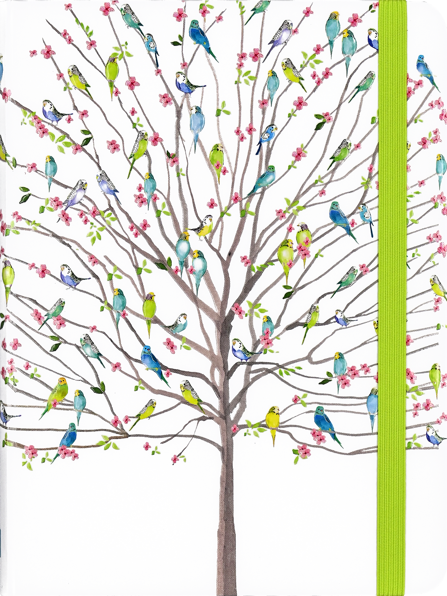 Tree of Budgies 6-1/4'' x 8-1/4''Journal