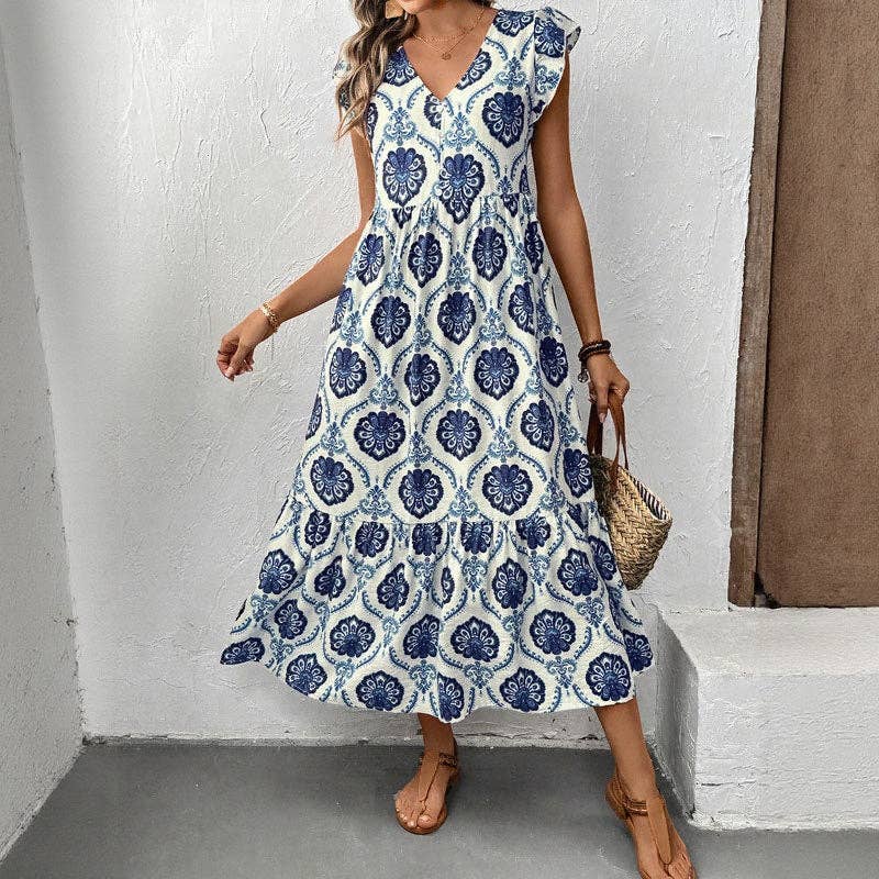 Floral Print Maxi Dress