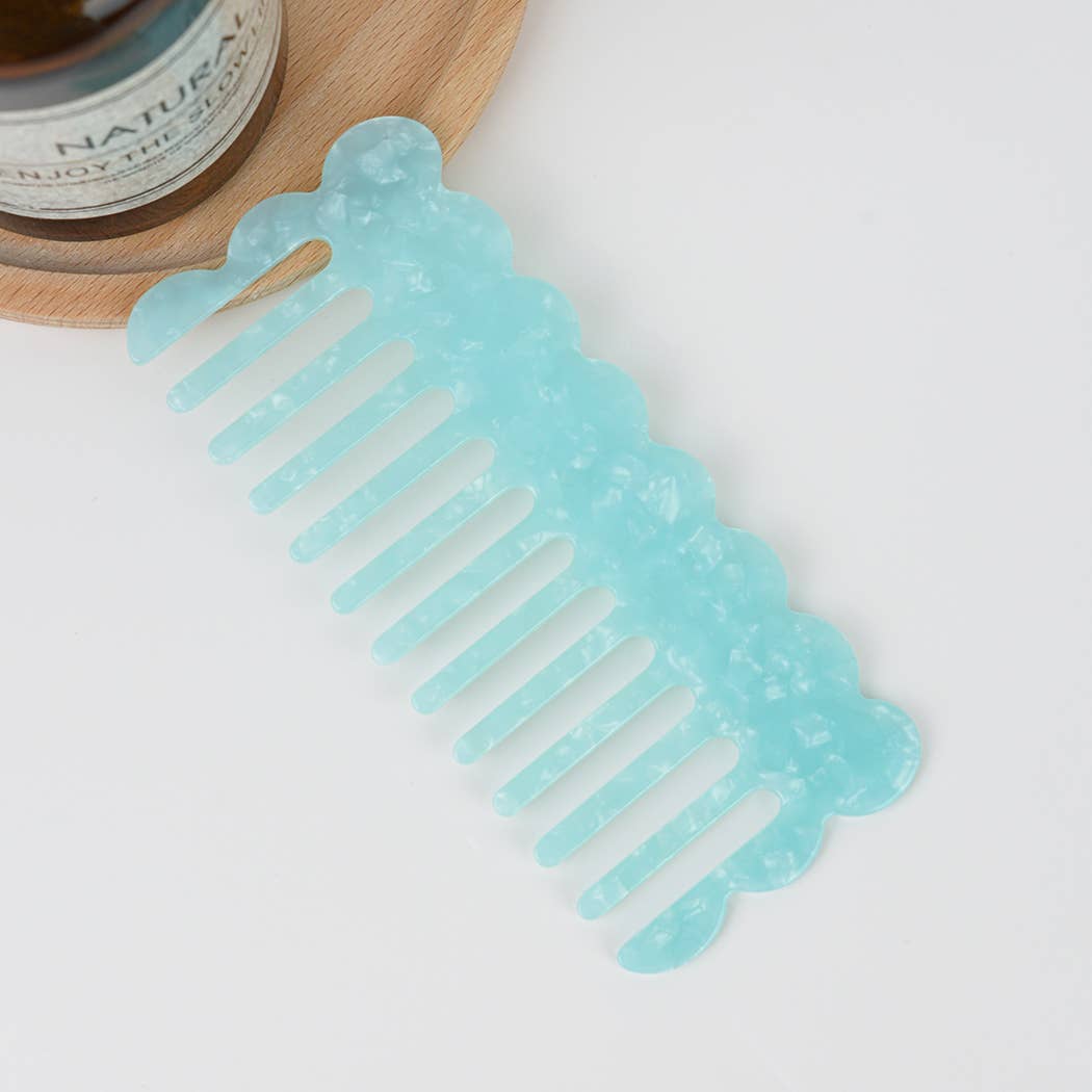 Multicolor Wide-tooth Hair Comb, Eco-Friendly