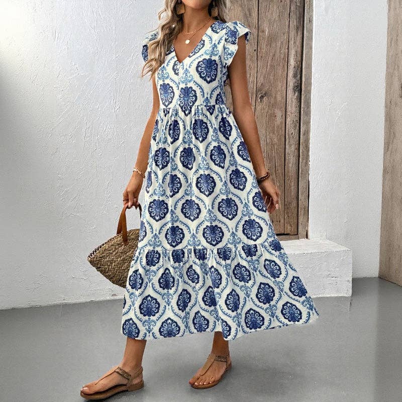 Floral Print Maxi Dress