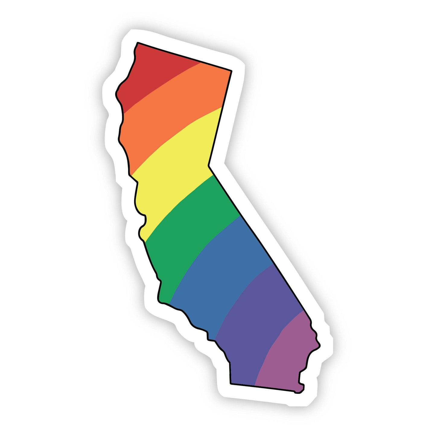 Rainbow Pride State Stickers (other states offered)