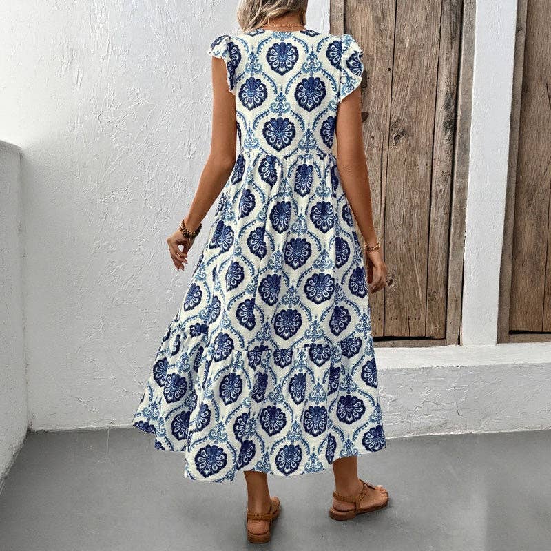 Floral Print Maxi Dress