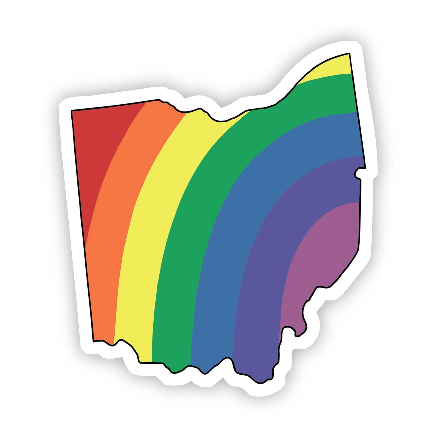 Rainbow Pride State Stickers (other states offered)
