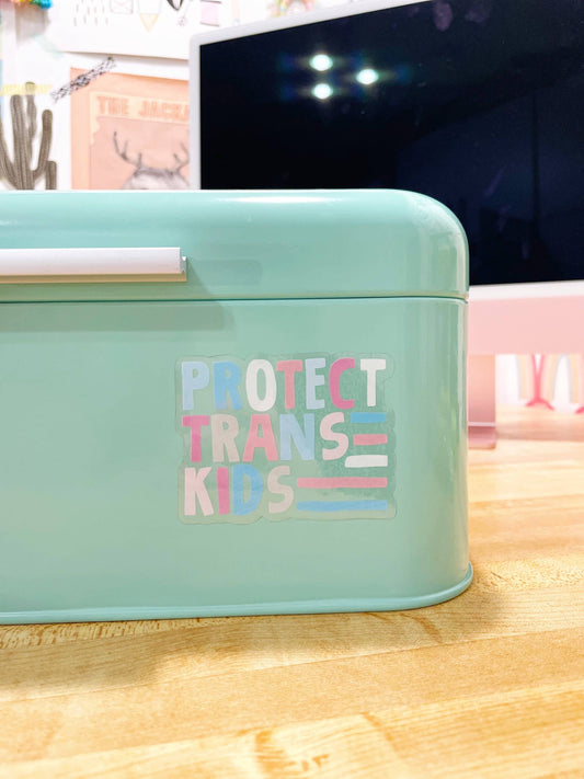Protect Trans Kids Vinyl Sticker