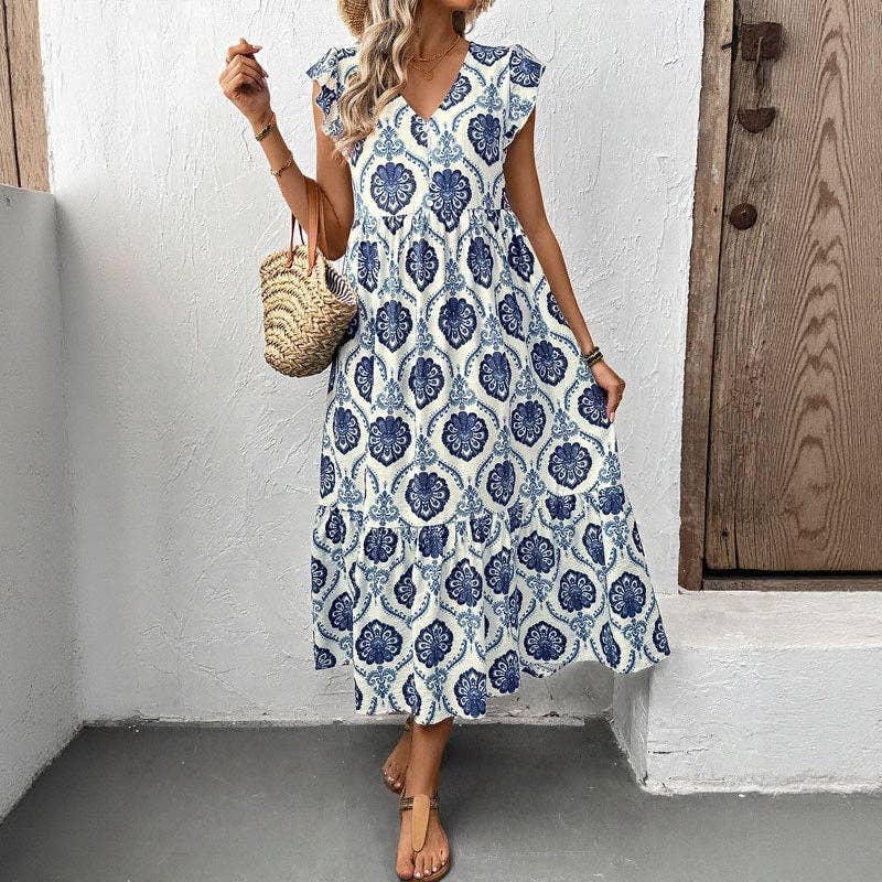 Floral Print Maxi Dress