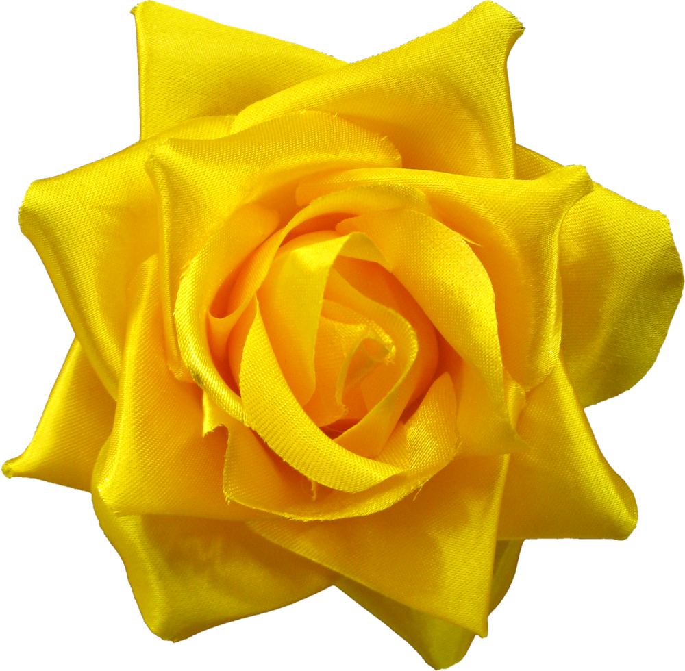 Yellow Rose Hair Clip