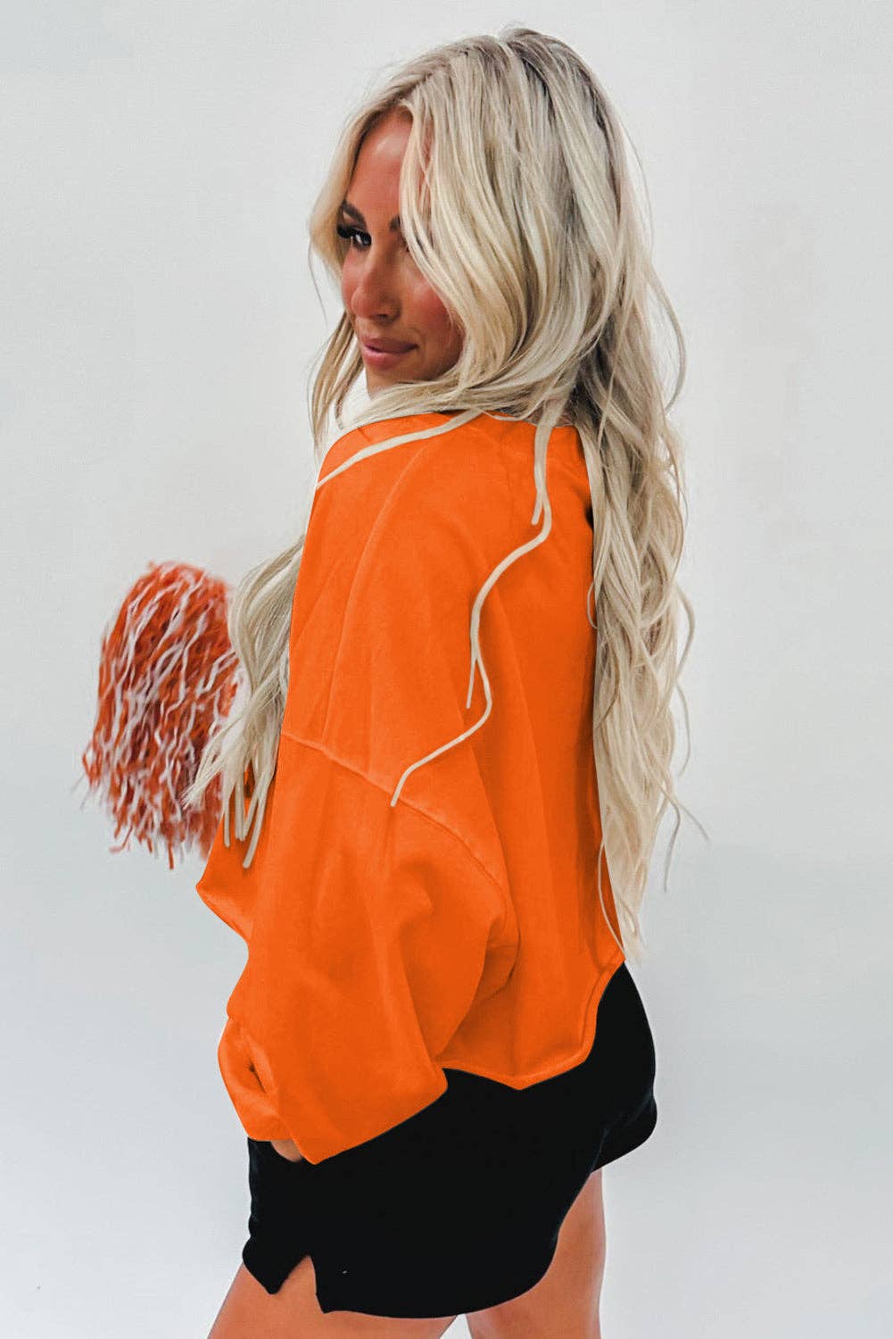 Game Day Slit Neck Sweatshirt