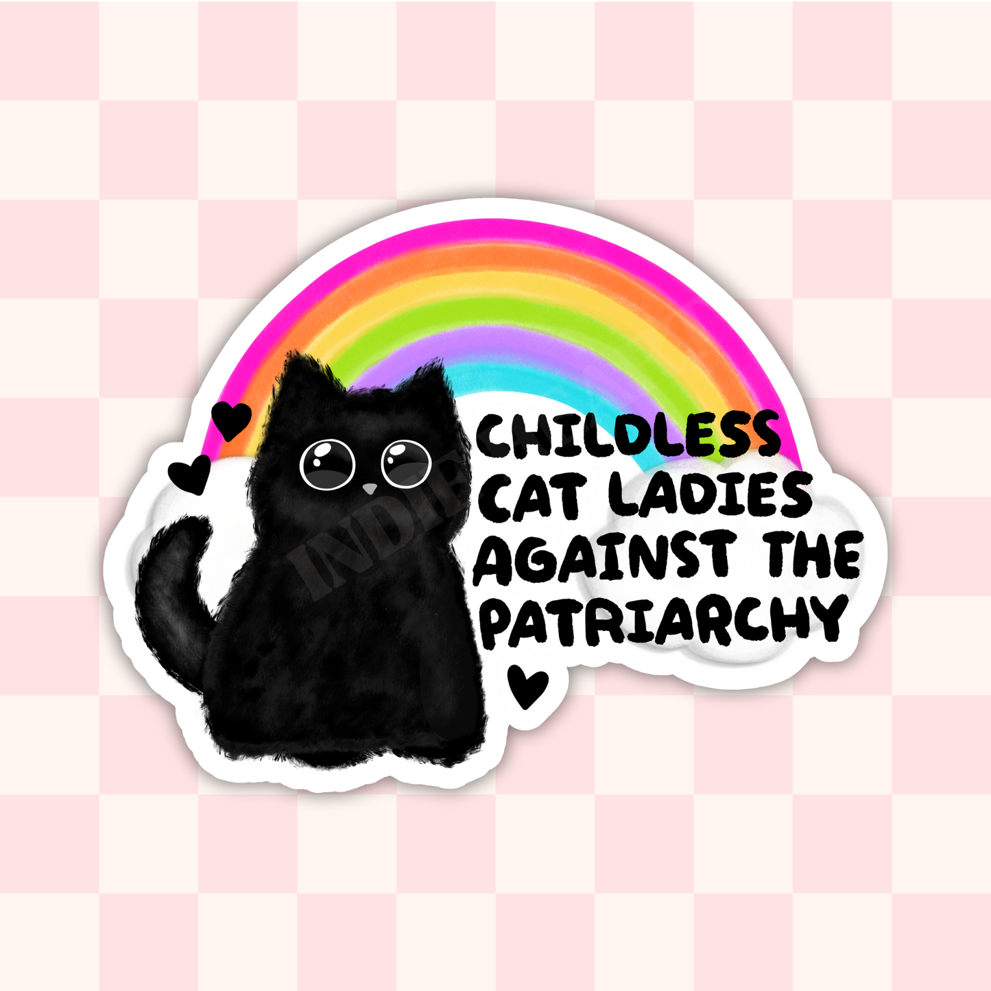 Childless Cat Ladies Against The Patriarchy Sticker