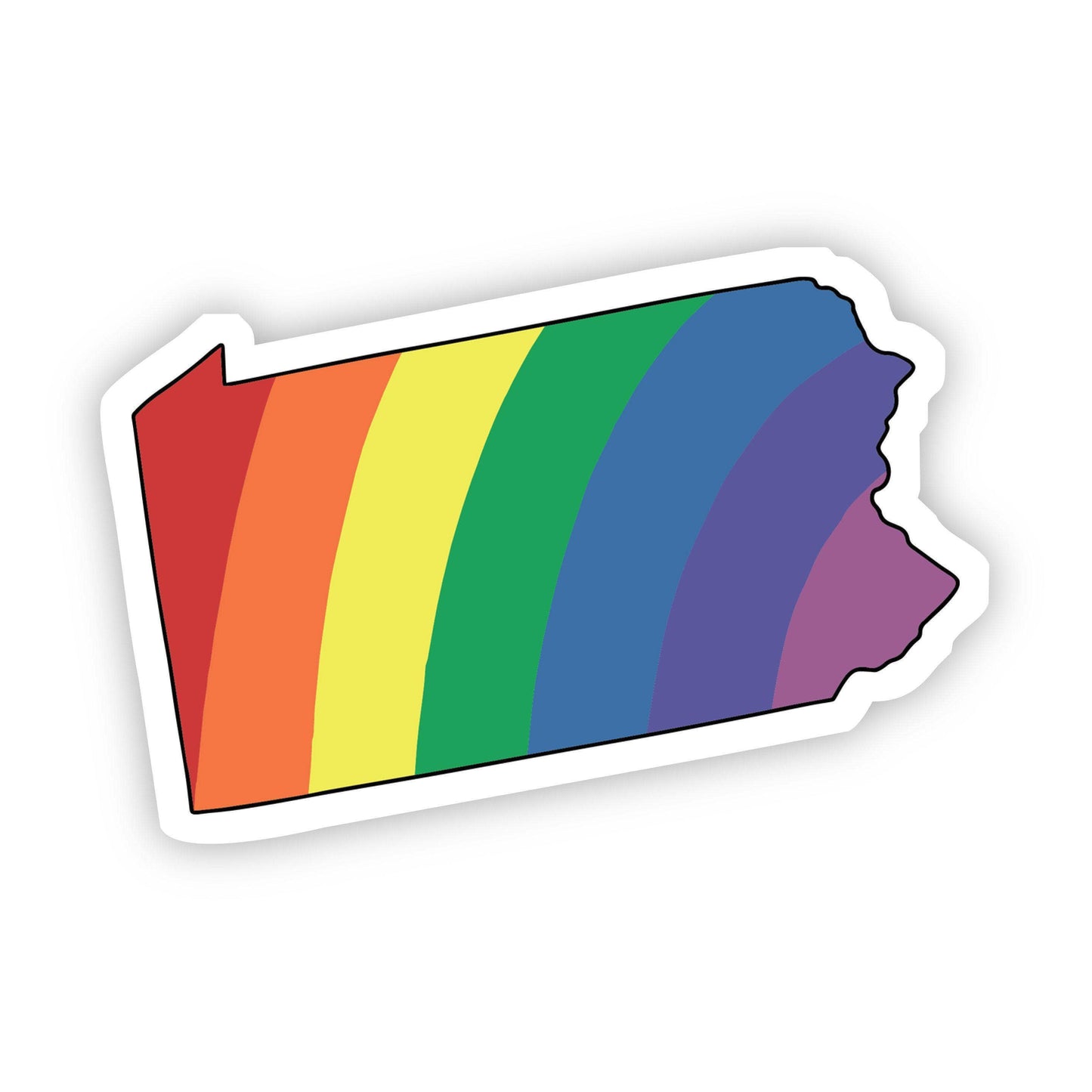 Rainbow Pride State Stickers (other states offered)