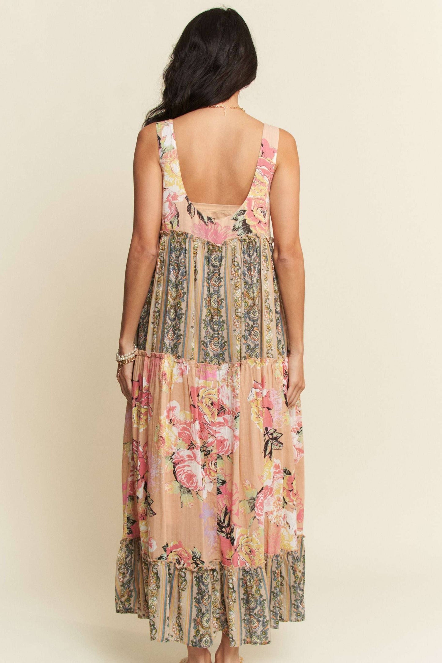 PLUS SIZE FLORAL BOHO DRESS