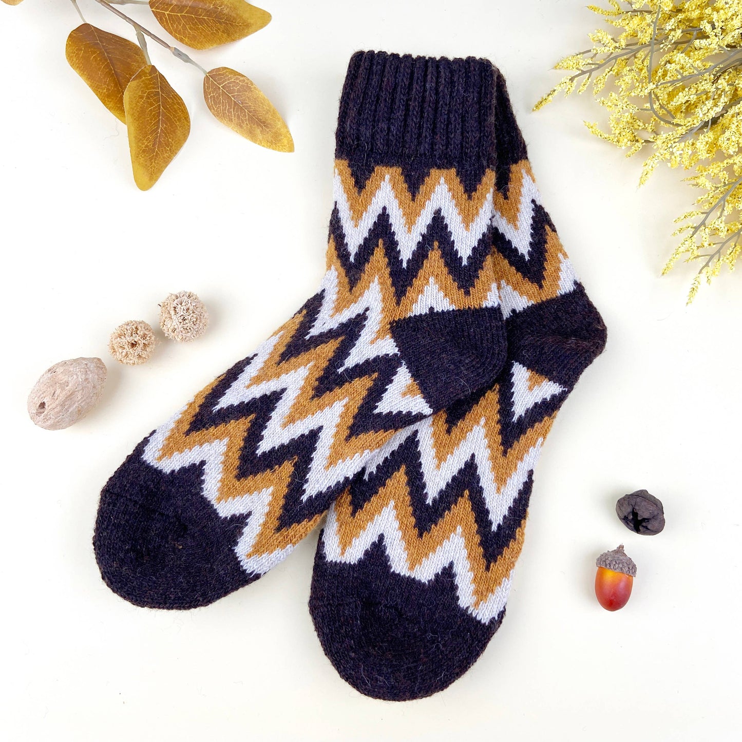 Wave Terry Crew Socks