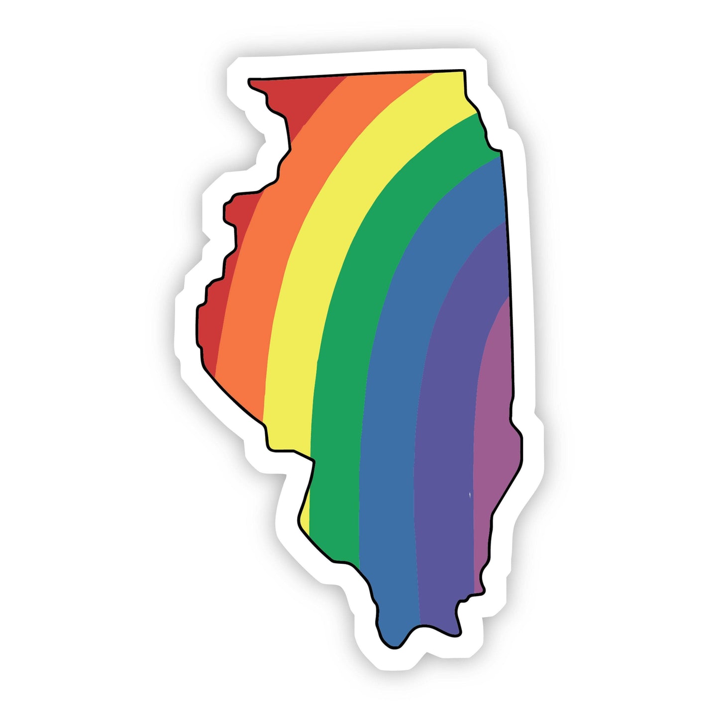 Rainbow Pride State Stickers (other states offered)