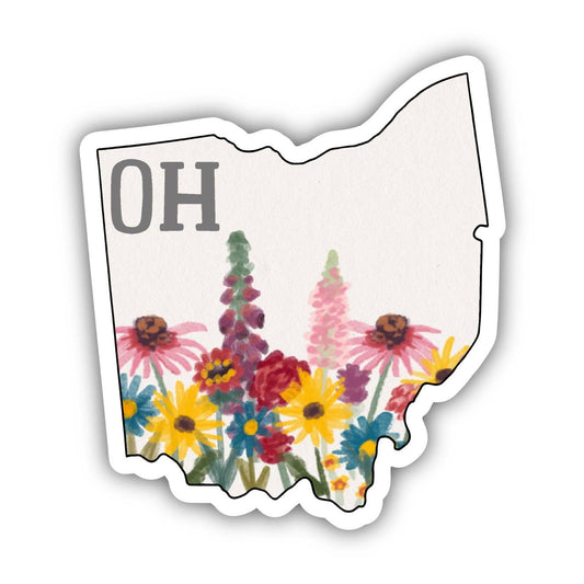 Ohio Painterly Pattern Sticker