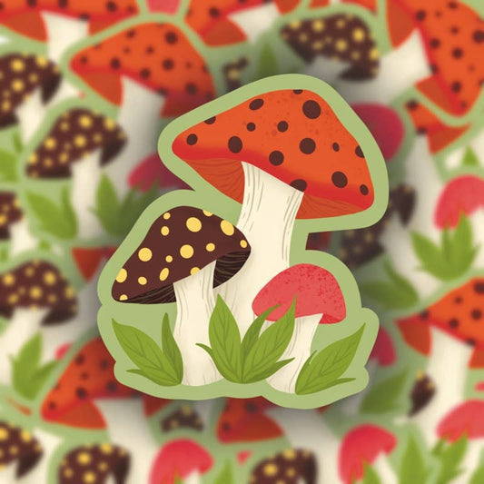 Vintage Mushroom  Sticker