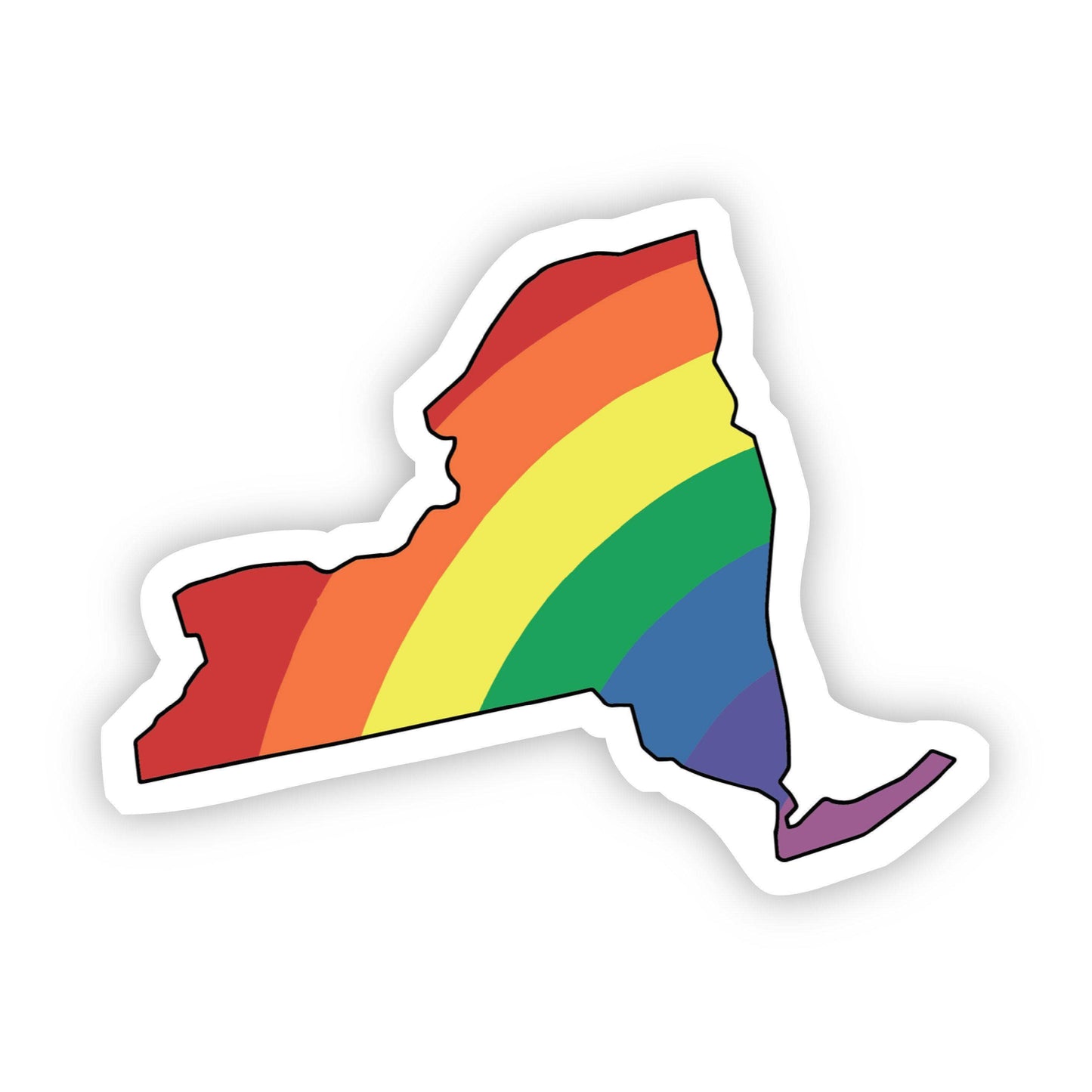 Rainbow Pride State Stickers (other states offered)