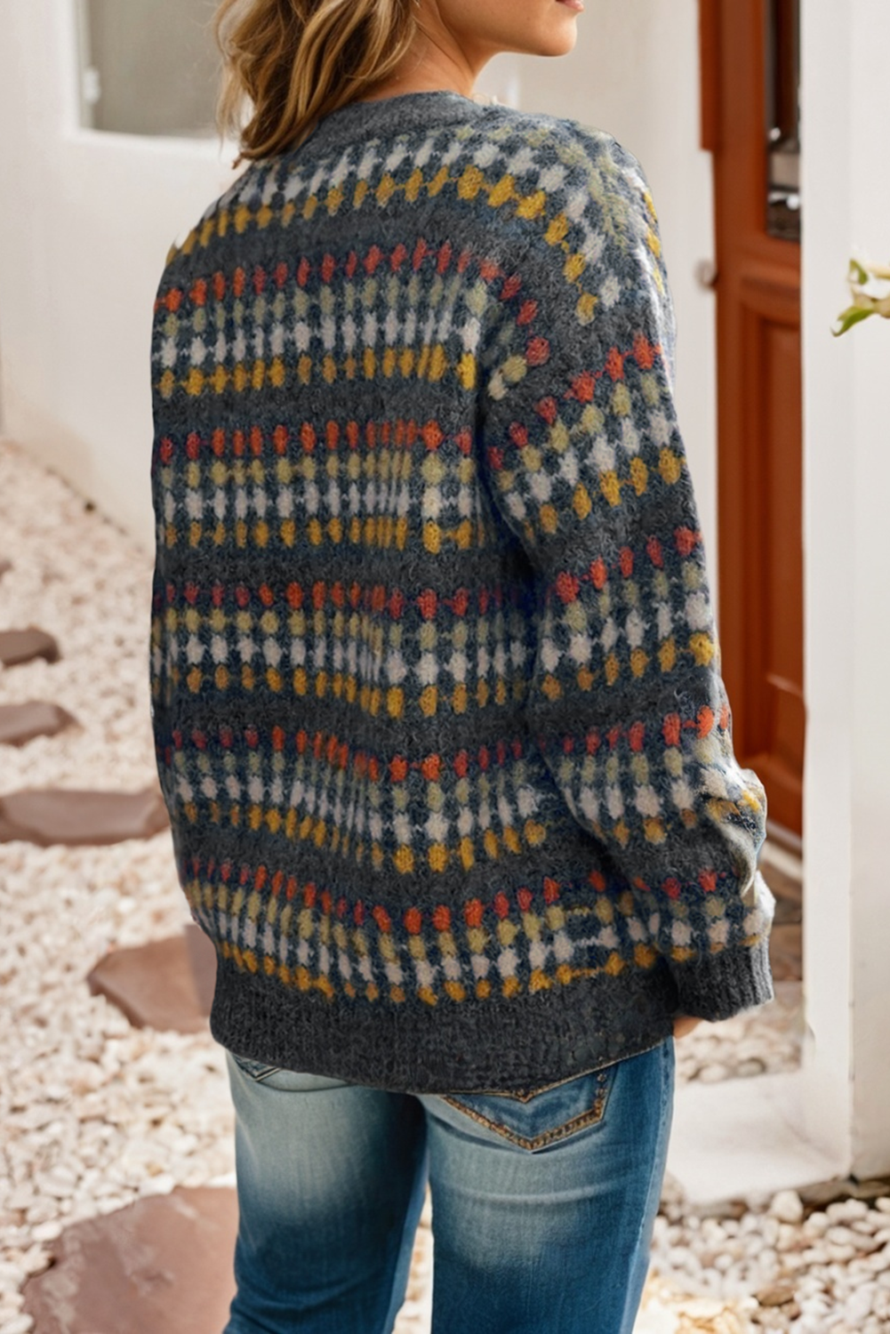 Dotty Deep V Cardigan