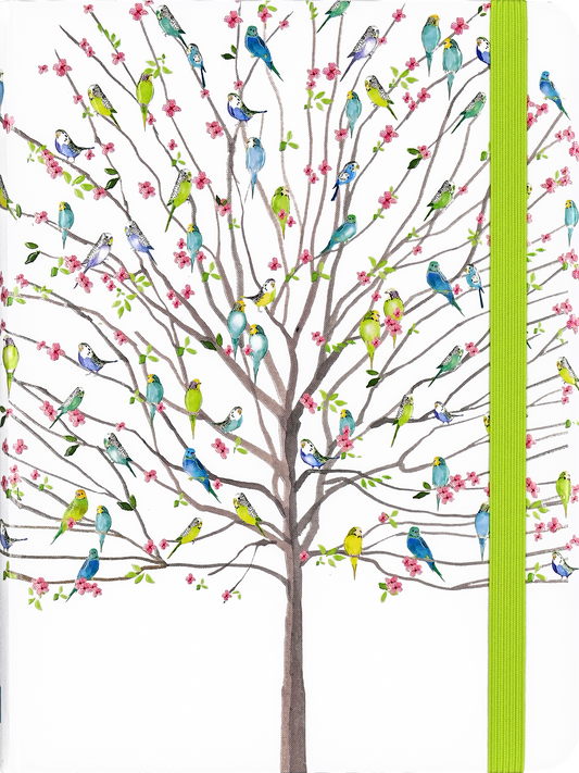 Tree of Budgies 6-1/4'' x 8-1/4''Journal