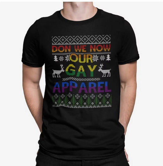 "Don We Now Our Gay Apparel" Red Holiday Tee