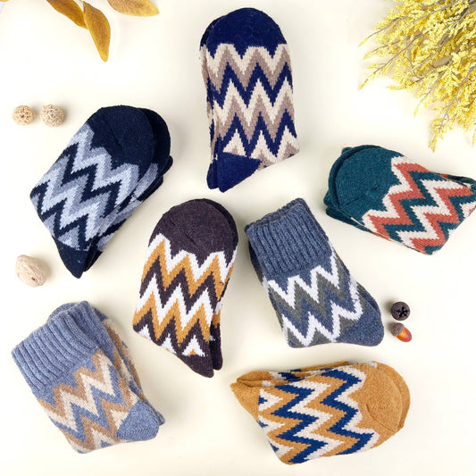 Wave Terry Crew Socks