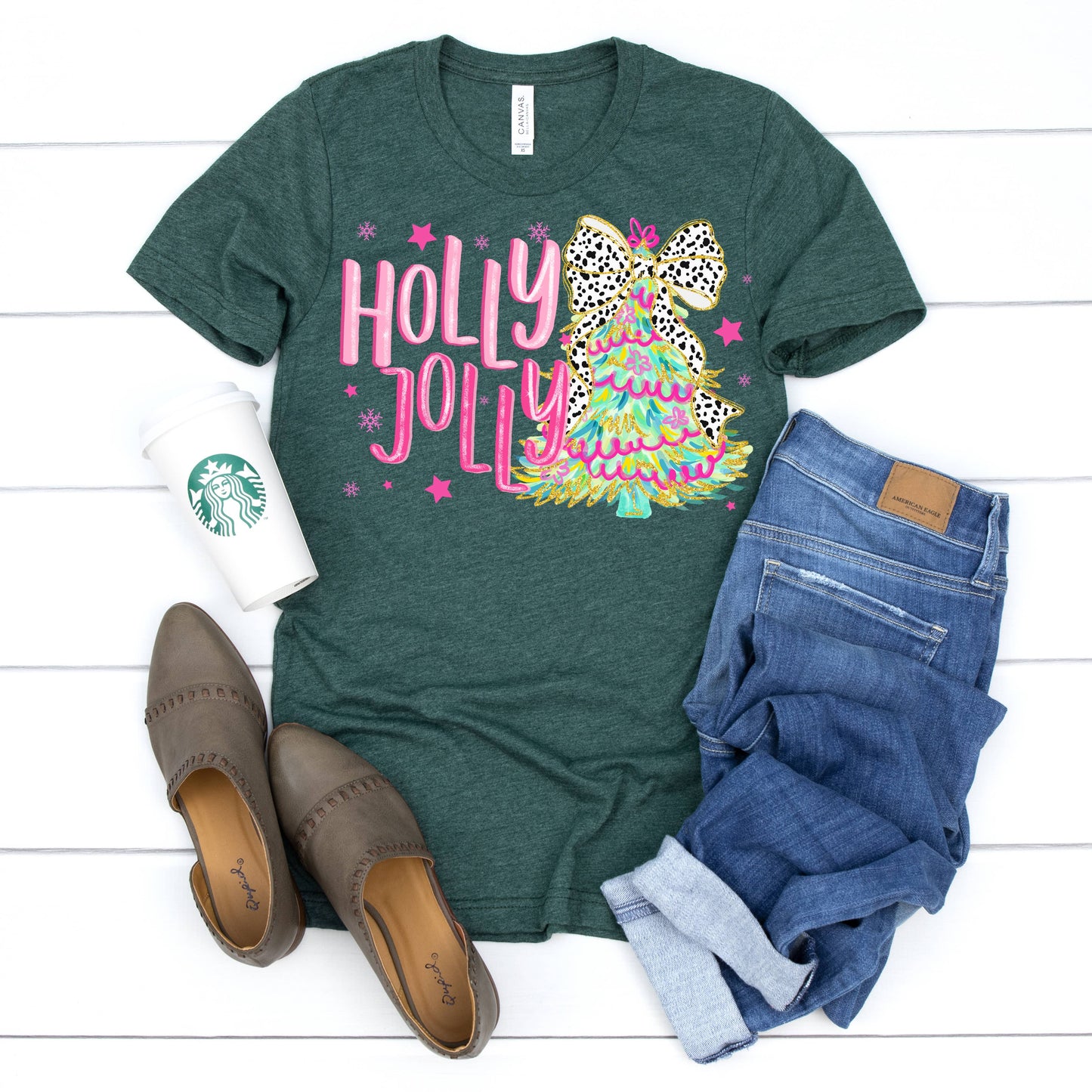Holly Jolly Christmas Graphic Tee
