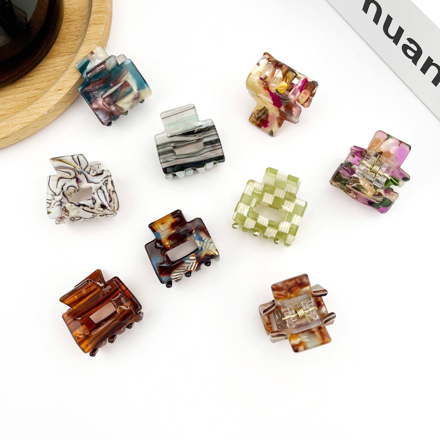 Mini Square Hair Claw Clip