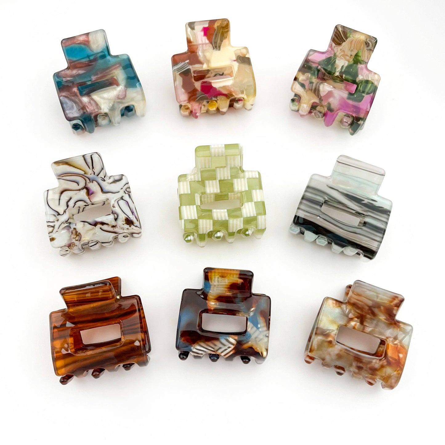 Mini Square Hair Claw Clip