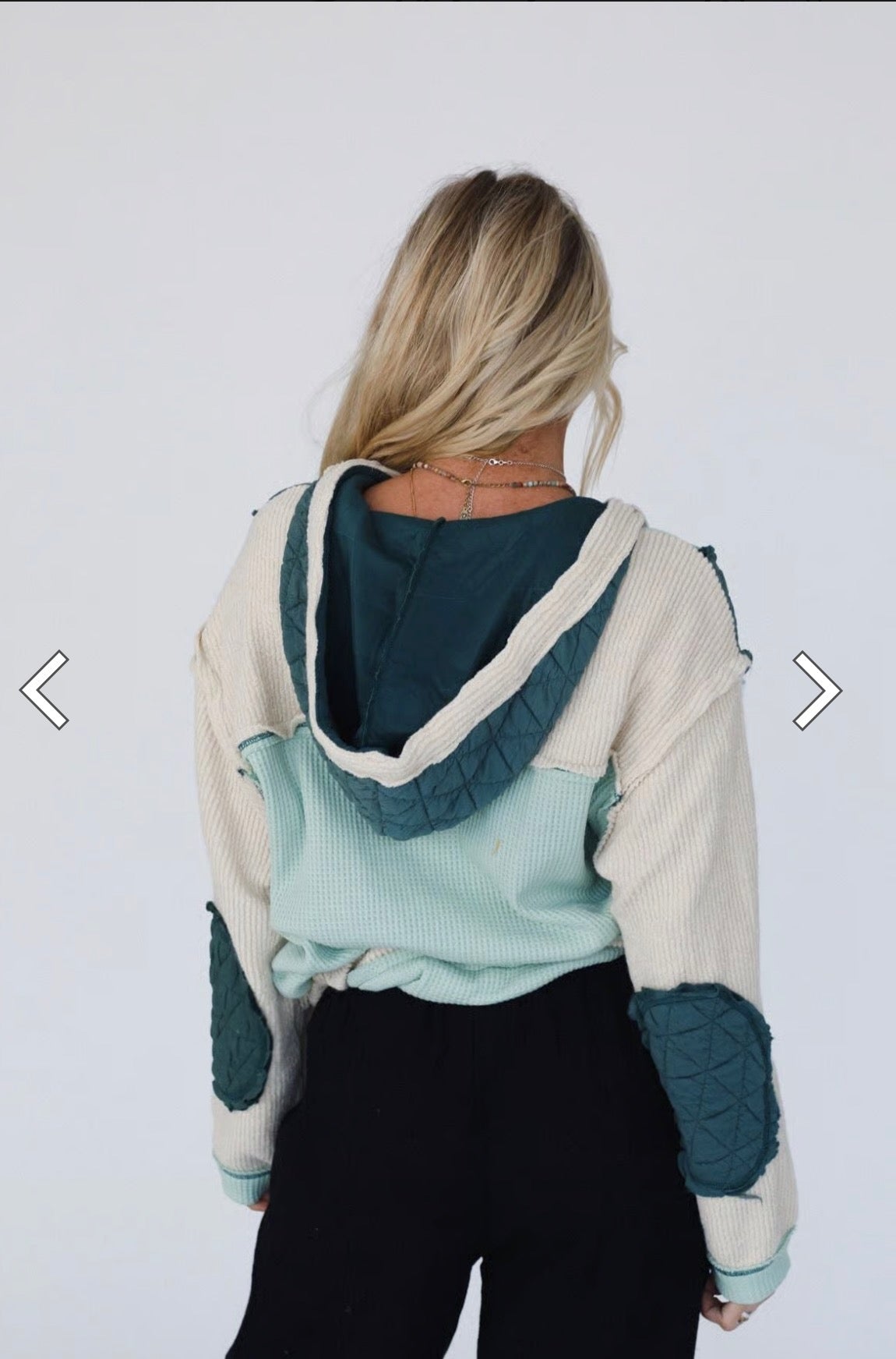 Pines & Porches Shacket – Forest & Cream Quilted Waffle Knit Jacket