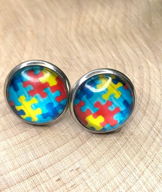 Rhonda Madrid Designs Autism Awareness Earrings
