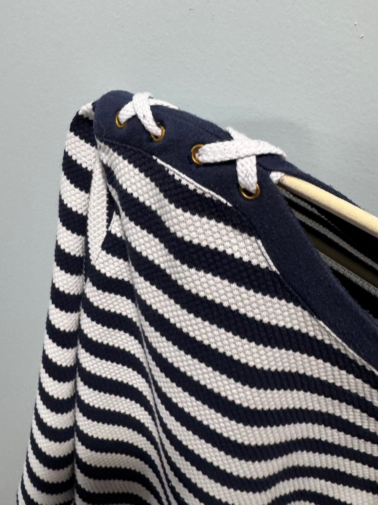 Vintage 3/4 sleeve boat neck nautical top