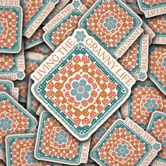 Living The Granny Life Vinyl Sticker