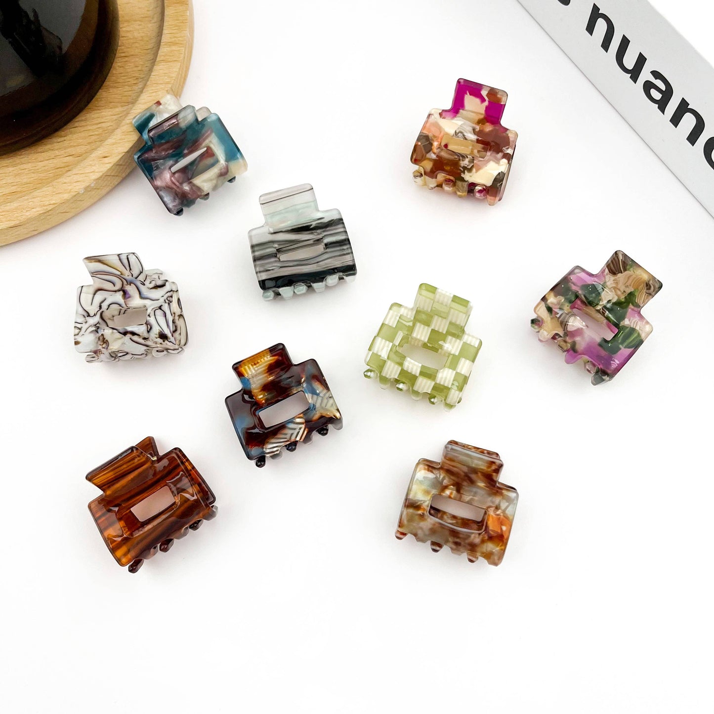 Mini Square Hair Claw Clip