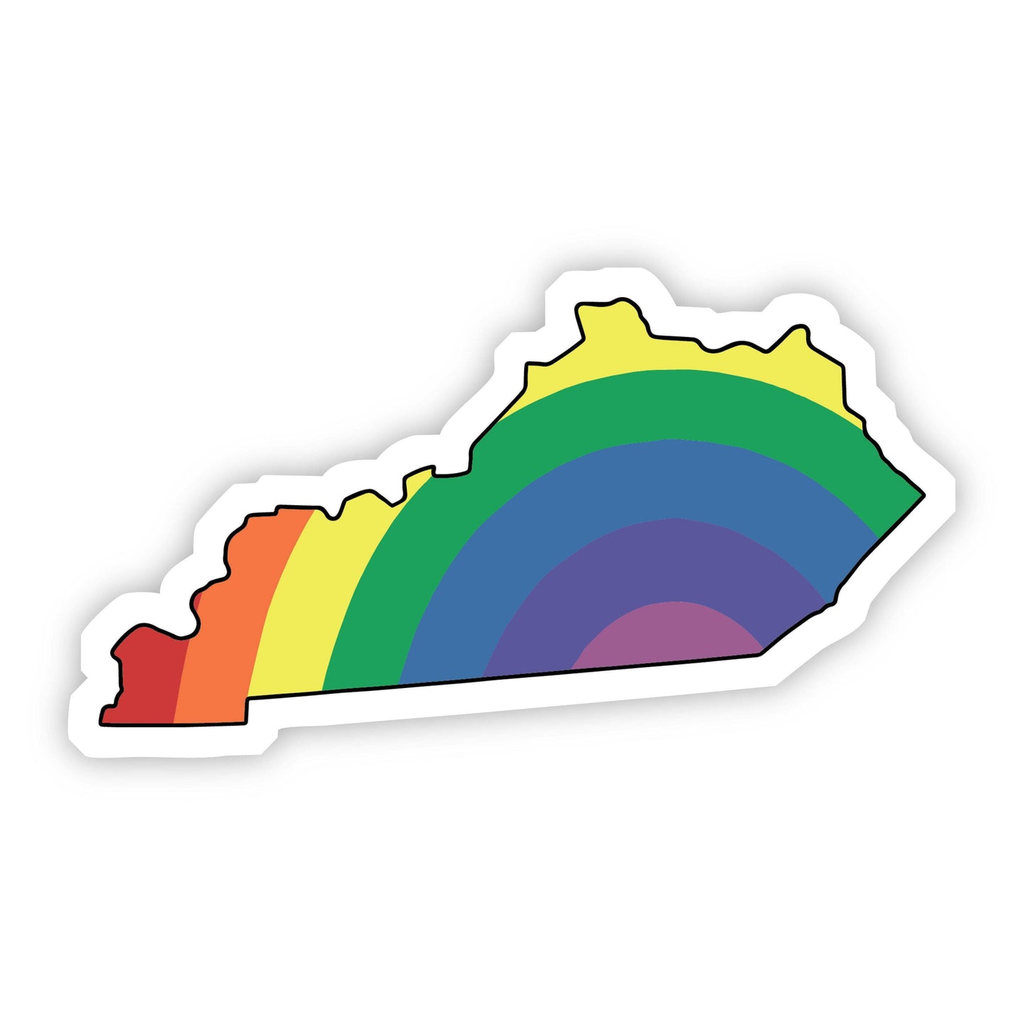 Rainbow Pride State Stickers (other states offered)