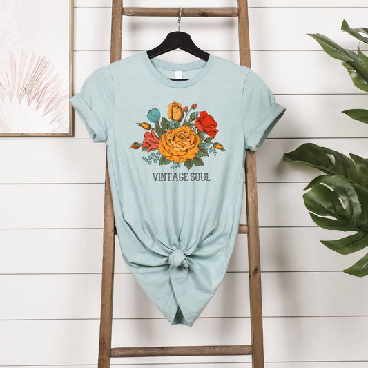 Vintage Soul Dusty Blue Tee