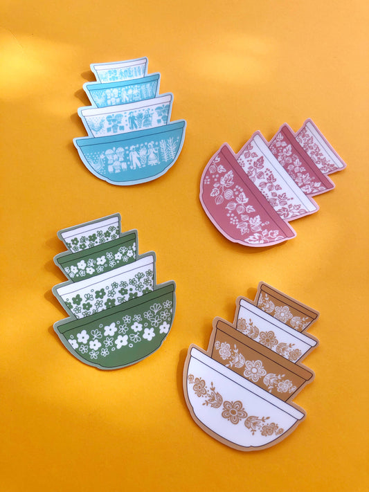 Pyrex Bowl Stickers