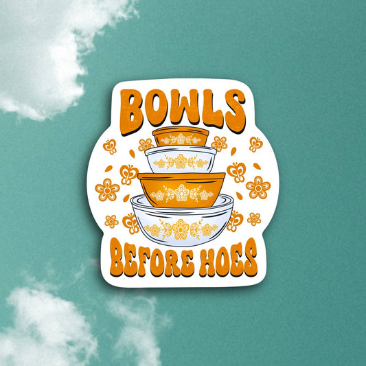 Bowl before Hoes, Vintage Butterfly Sticker